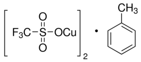 Copper(I) trifluoromethanesulfonate toluene complex - CAS:48209-28-5 - Copper(I) triflate toluene complex, CuOTf-toluene, Cuprous trifluoromethanesulfonate toluene complex, Trifluoromethanesulfonic acid copper(I) salt toluene complex, Cuprous triflate tol